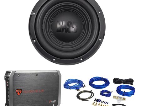 Alpine W10S4 10  750 Watt 4-Ohm Car Audio Subwoofer+2-Channel Amplifier+Amp Kit For Sale