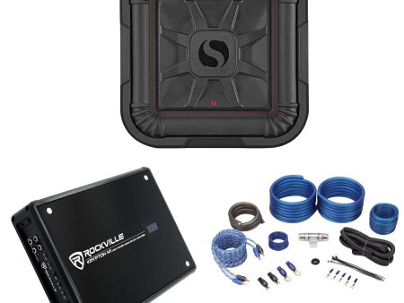 KICKER 46L7T102 10  1000w L7T Subwoofer Solo-Baric Sub+Mono Amplifier+Amp Kit Discount