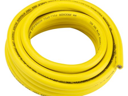 KICKER 47KMWPY420 20 ft. 4 AWG Marine Power Wire in Yellow KMWPY420 Supply