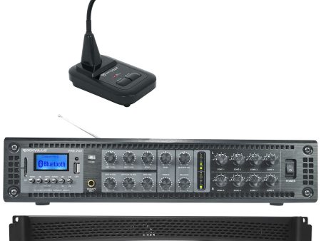 Crown CDi1000 2-Channel 70V Commercial Amplifier+Preamp Mixer w Bluetooth+Mic on Sale