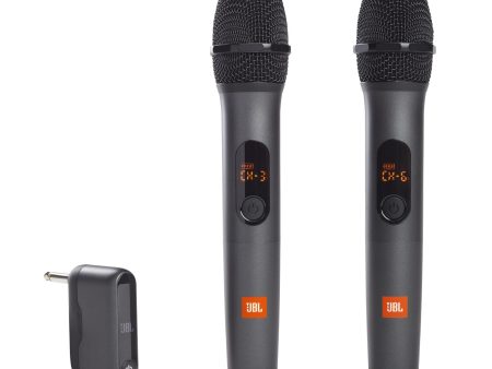 (2) JBL Wireless Microphones w  Metal Heads Grilles+Dual-Channel Mic Receiver Online