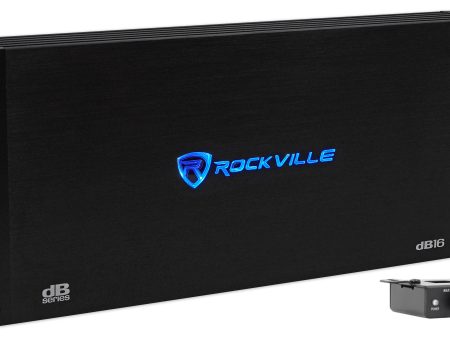 Rockville dB16 8000 Watt Peak 2000w RMS Mono 2 Ohm Amplifier Car Audio Amp Cheap