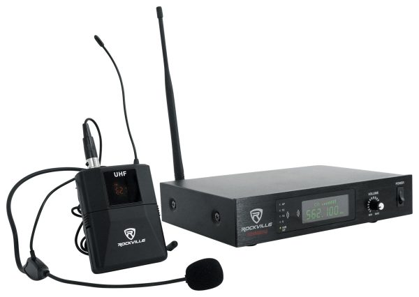 Rockville RWM61U Professional UHF Headset & Guitar Wireless Microphone System Supply