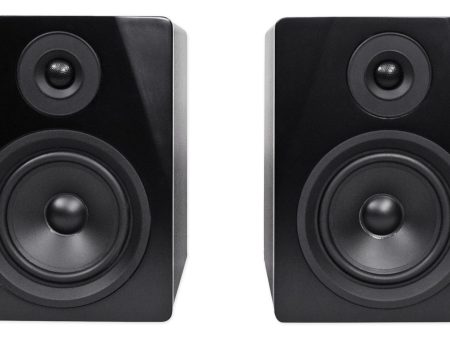 Rockville APM5B 5.25  2-Way 250W Active  Powered USB Studio Monitor Speakers Pair on Sale