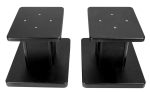 (2) 8” Black Bookshelf Speaker Stands For Micca MB42 Bookshelf Speakers Hot on Sale