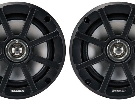 Pair KICKER 51PSC652 6.5  120 Watt Speakers For Motorcycle ATV UTV 2-Ohm PSC65 Supply