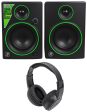 (2) Mackie CR4 4  Creative Reference Multimedia Monitors+Headphones For Discount