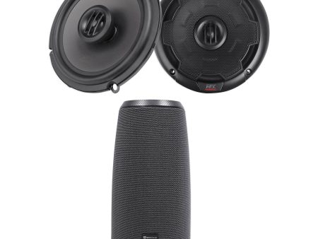 Pair MTX THUNDER65 6.5  240 Watt 2-Way Car Audio Coaxial Speakers+RockShip Supply