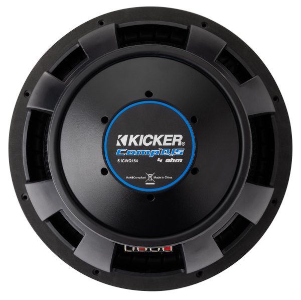 Kicker 51CWQ154 COMP Q 15  1200 Watt Car Audio Subwoofer DVC 4 Ohm Sub CWQ154 Online Sale