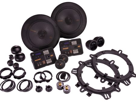 Pair Kicker 51KSS6504 6.5  Car Audio Component Speakers w 1  Tweeters For Discount