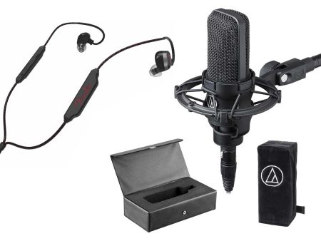 Audio Technica AT4033A Condenser Microphone+Shockmount+Cover+Case+Fender Earbuds Fashion