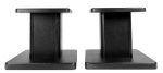 (2) 8” Black Bookshelf Speaker Stands For Micca MB42 Bookshelf Speakers Hot on Sale