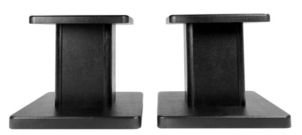 (2) 8” Black Bookshelf Speaker Stands For Micca MB42 Bookshelf Speakers Hot on Sale