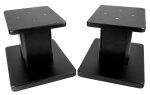 (2) 8” Black Bookshelf Speaker Stands For Micca MB42 Bookshelf Speakers Hot on Sale