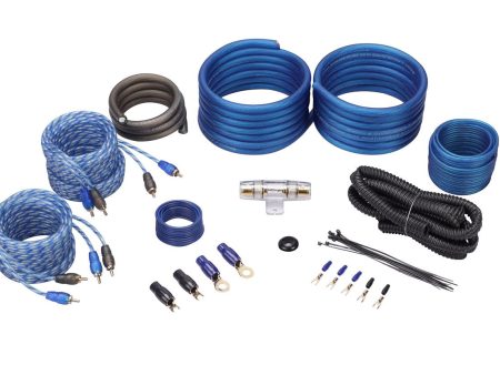 Rockville RWK42 4 Gauge 4 Chan Car Amp Wiring Installation Wire Kit (2) RCA s For Cheap