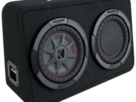 KICKER 48TCWRT82 CompRT 8  600w Shallow Car Subwoofer+Sub Box Enclosure COMPRT12 For Discount