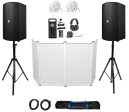 DJ Package w Avante Audio A15X 15  Speakers+Stands+Mic+Headphones+Facade+Lights Sale