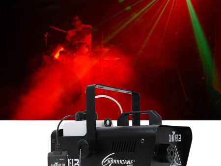 Chauvet DJ H1000 Hurricane 1000 Compact Fog Machine+Wired Remote-10,000 CFM Cheap