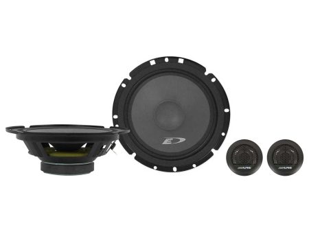 Alpine SXE-1751S 6.5  220 Watt Car Audio Component Speakers For Sale