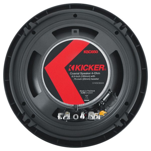 Pair Kicker 51KSC6504 6.5  100 Watt RMS Car Audio Speakers KSC6504 KSC650 For Cheap