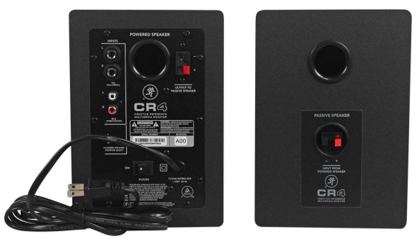 (2) Mackie CR4 4  Creative Reference Multimedia Monitors+Headphones For Discount