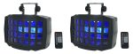 Rockville (2) BD20 Battery Powered DJ Party Derby Lights w Wireless DMX Cheap