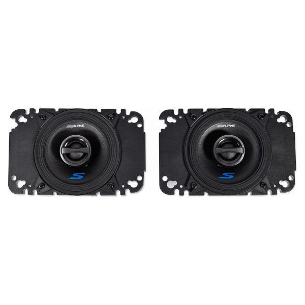 Pair ALPINE S-S40 140 Watt 4  Coaxial 2-Way Car Audio Speakers Fashion