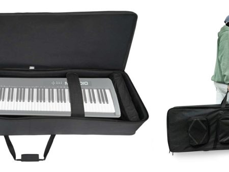 Rockville 88 Key Padded Durable Keyboard Gig Bag Case For M-Audio Keystation 88 Online now