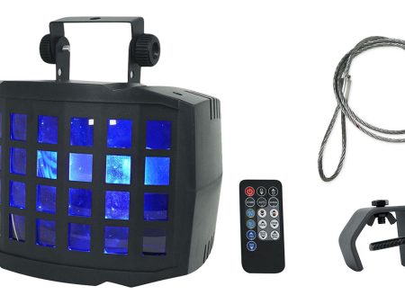 Rockville BD20 Battery Powered DJ Party Derby Light w Wireless DMX + Cable + Clip Online Hot Sale