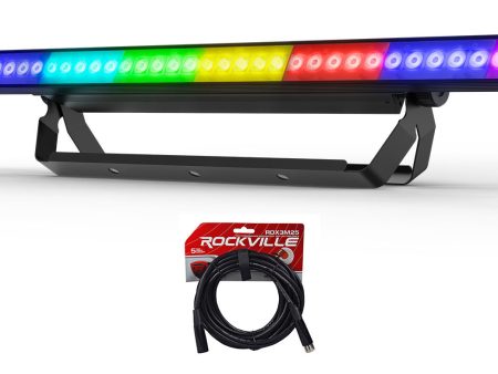 Chauvet DJ COLORSTRIP PIX ILS LED Light Bar Strip w  Eye-Candy FX+DMX Cable Supply