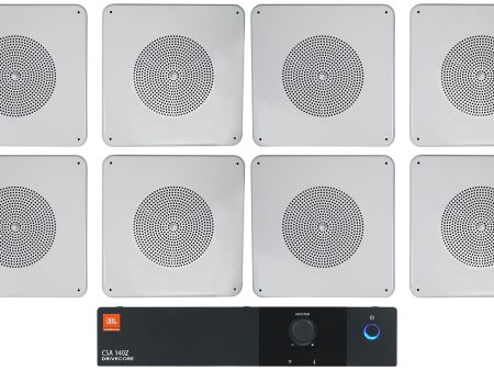 JBL CSA 140Z Commercial 70v Amplifier Amp+(8) Background Music Ceiling Speakers Online