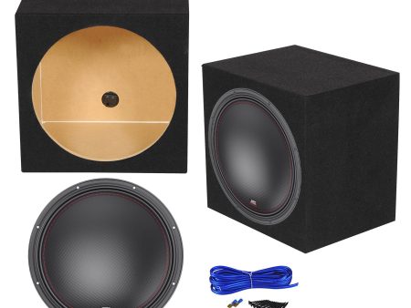 MTX 7515-22 15  750 Watt RMS Competition Subwoofer + Sealed Sub Box Enclosure Online now