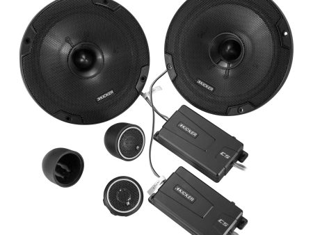 KICKER 46CSS674 6.75  6-3 4  600 Watt 4-Ohm Car Audio Component Speakers CSS67 Cheap