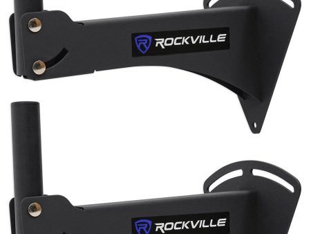 Rockville RPW20 2) Adjustable Wall Mount Brackets for PA Speaker Installations Discount