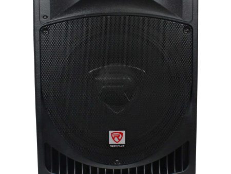 Rockville RPG15 15 Professional Powered Active 1,000 Watt 2-Way DJ PA Speaker Online Hot Sale