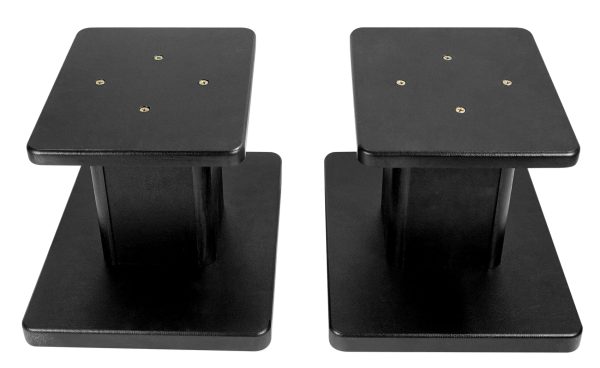 (2) 8” Black Bookshelf Speaker Stands For Klipsch R-15M Bookshelf Speakers on Sale