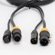 Accu-Cable AC3PTRUE12 IP65 Outdoor 12 Ft. 3-Pin Power Link+DMX Cable+Backpack Fashion