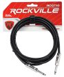 10 Rockville 10  1 4  TS-1 4   TS Guitar Instrument Cable (5 Colors x2 of each) Cheap