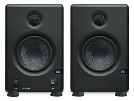 (2) Presonus Eris E4.5 4.5  Powered Studio Monitors Speakers+Isolation Feet Pads Supply