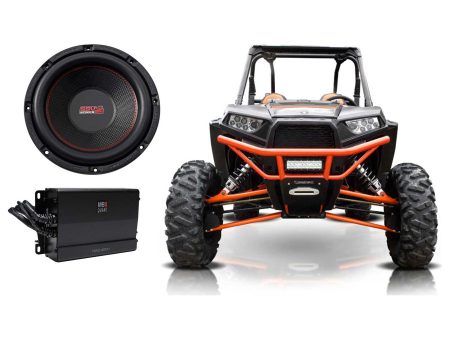 SSV WORKS 10M 10  Subwoofer+MB Quart Amplifier Amp For Polaris RZR ATV UTV Cart Online Sale