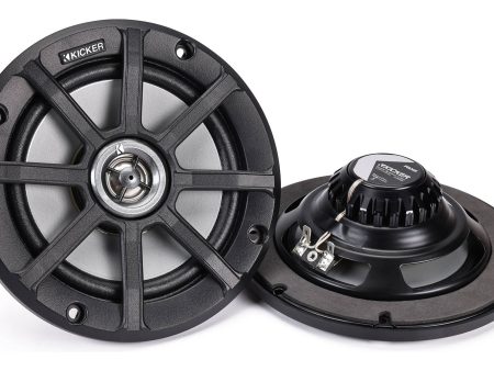 Pair KICKER 51PSC654 6.5  120 Watt Speakers For Motorcycle ATV UTV 4-Ohm PSC65 Online now