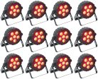 (12) Chauvet DJ SLIMPAR T6 BT RGB LED DMX Wash Par Up-Light w Bluetooth Online Hot Sale