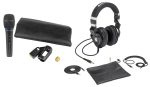 Audio Technica AE5400 Handheld Condenser Microphone+Samson Lambskin Headphones Discount