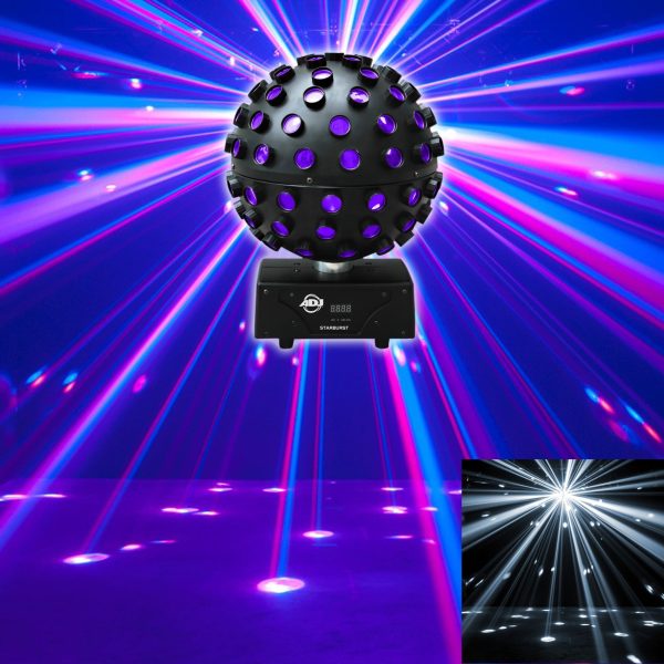 American DJ ADJ Starburst LED Sphere Multi Color Shooting Beam Lighting Effect Sale