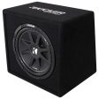 KICKER 43VC124 Comp 12  Subwoofer In Vented Sub Box Enclosure, 4-Ohm+Headphones For Sale