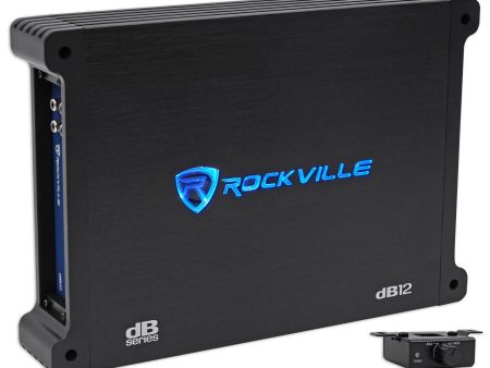 Rockville dB12 2000 Watt Peak   500w RMS @ 2 Ohm CEA Compliant Mono Car Amplifier For Discount