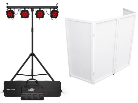 Chauvet DJ 4BAR HEX ILS LED Wash Lighting System w Stand+Footswitch+Bag+Facade Online