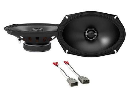 Rear 6x9  Alpine S Factory Speaker Replacement Kit For 2003-2007 Honda Accord Fashion