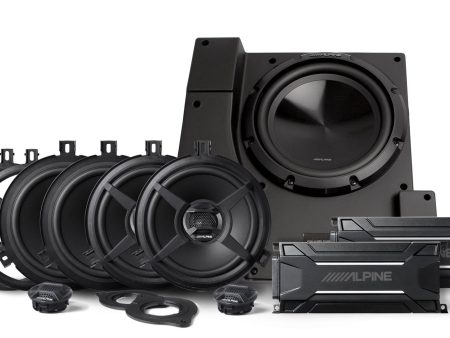 ALPINE PSS-22WRA 4) Speaker+Sub+2) Amps For 2011-2018 Jeep Wrangler JK Unlimited For Sale