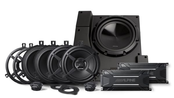 ALPINE PSS-22WRA 4) Speaker+Sub+2) Amps For 2011-2018 Jeep Wrangler JK Unlimited For Sale